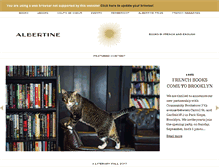 Tablet Screenshot of albertine.com